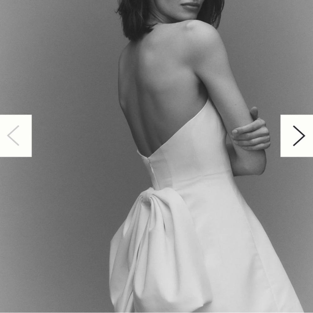 Sachin + Babi White Strapless Mini Dress